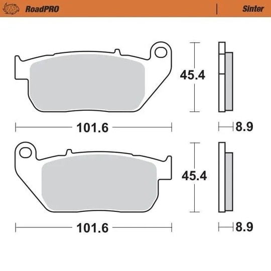 MOTO-MASTER BRAKE PAD FREN BALATASI SINTER FRONT - ÖN KOD:17212820