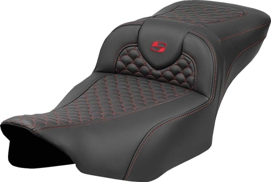 SADDLEMEN SEAT ROADSOFA DRAGON RED STITC KOD:08012080