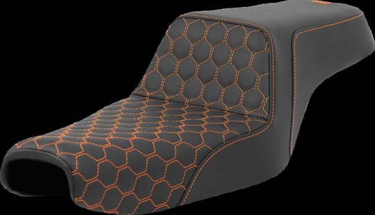 SADDLEMEN SEAT STEP UP HC ORANGE STITCH KOD:0804-0808