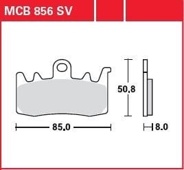 TRW BRAKE PAD - FREN BALATASI SINTER FRONT STREET KOD:17212064