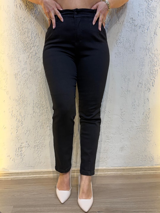 Beli Lastikli Pantolon Siyah