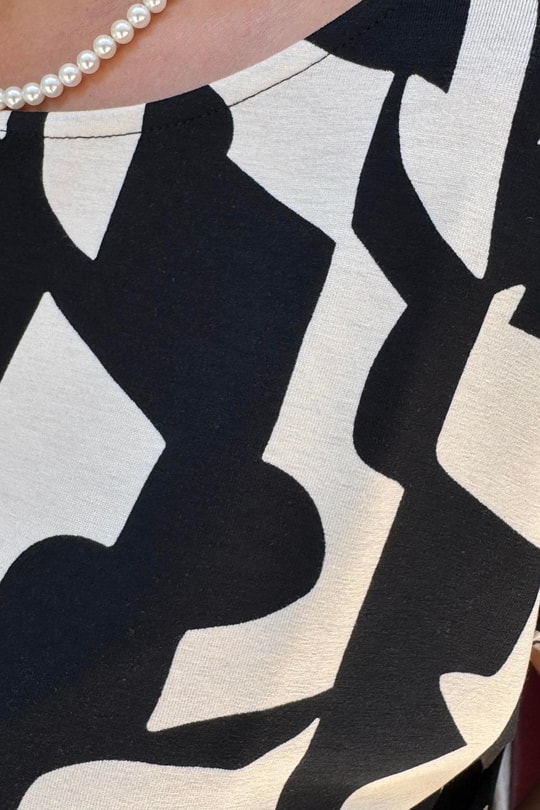 Karışık Desenli T-shirt