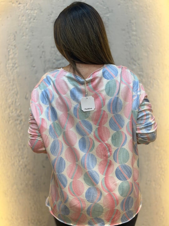 Moda Halkası İthal Bluz Pembe
