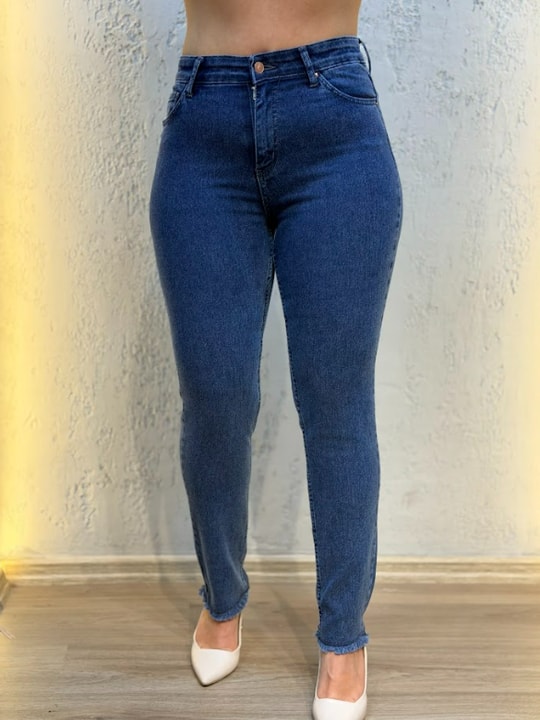 Paça Püsküllü Kot Pantolon
