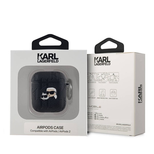 Apple Airpods Kılıf Karl Lagerfeld Orjinal Lisanslı Karl 3D Silikon Kapak