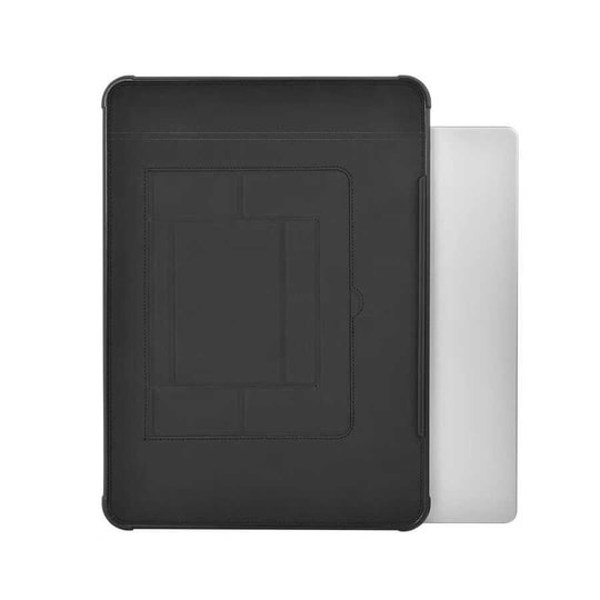 Apple Macbook 16.2' 2021 Wiwu Defender Stand Case Taşınabilir Standlı Magnetik PU Laptop Çantası