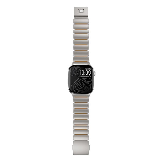Apple Watch 10 46mm Zore KRD-149 Titanyum Silikon Kordon