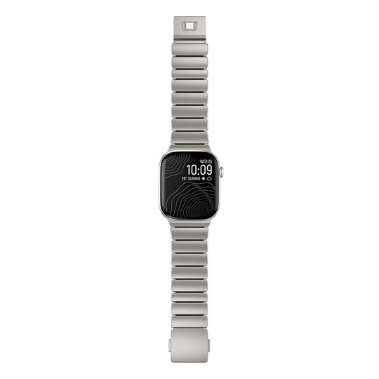 Apple Watch 10 46mm Zore KRD-149 Titanyum Silikon Kordon