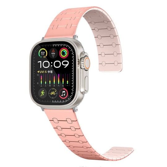 Apple Watch 44mm Zore KRD-111 Çizgili Desenli Silikon Kordon