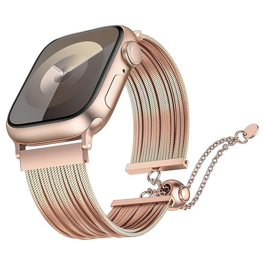 Apple Watch 44mm Zore KRD-137 Metal Hasır Kordon