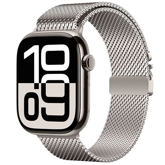 Apple Watch 7 45mm Watch 44mm Zore KRD-121 Metal Hasır Kordon