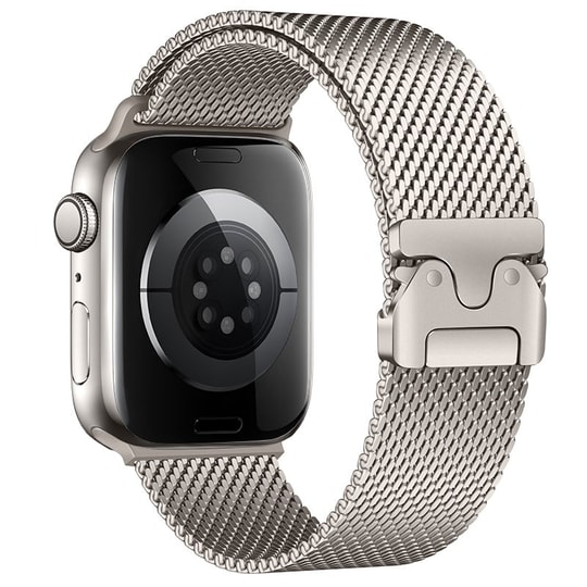 Apple Watch 7 45mm Watch 44mm Zore KRD-121 Metal Hasır Kordon