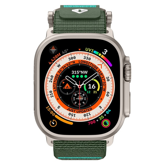 Apple Watch 7 45mm Zore KRD-154 Naylon Kumaş Hasır Örgülü Kordon