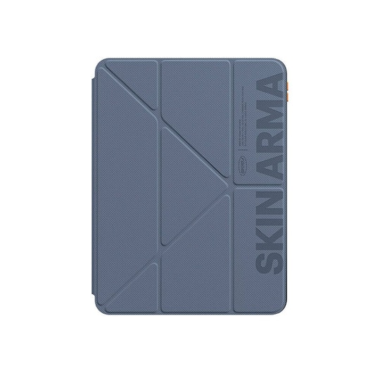 Apple iPad Air 11 2024 Kılıf SkinArma Kabartma Baskı Tasarımlı 360 Tam Koruma Arkası Şeffaf Standlı Gamma Kılıf