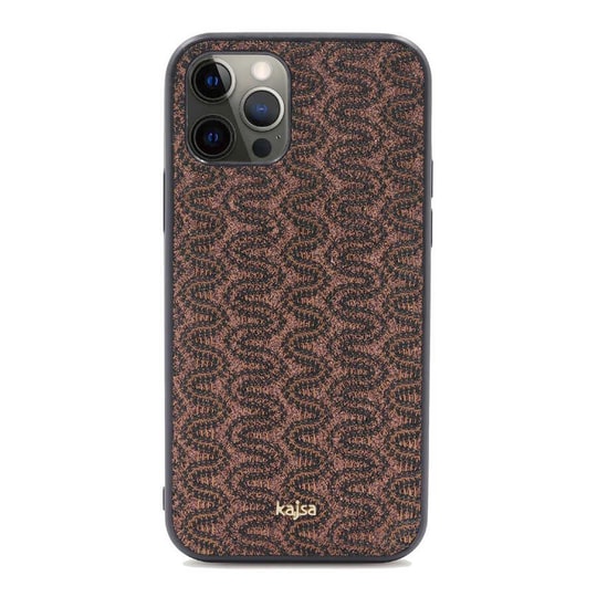 Apple iPhone 12 Pro Kılıf Kajsa Glamorous Serisi Waterfall Pattern Kapak