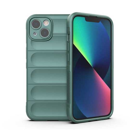 Apple iPhone 13 Kılıf Esnek TPU Oyuklu Arka Yüzey Tasarımlı Zore Etnik Silikon Kapak