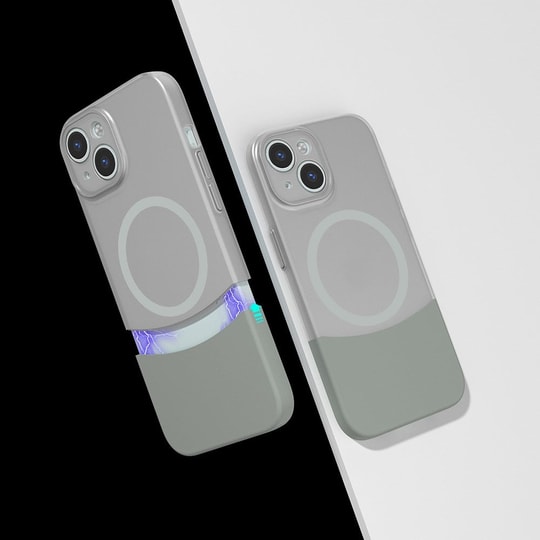 Apple iPhone 13 Kılıf M-Safe Şarj Özellikli Mıknatıslı Zore Duble Kapak