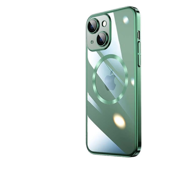Apple iPhone 13 Kılıf Wireless Şarj Özellikli Sert PC Zore Riksos M-safe Kapak