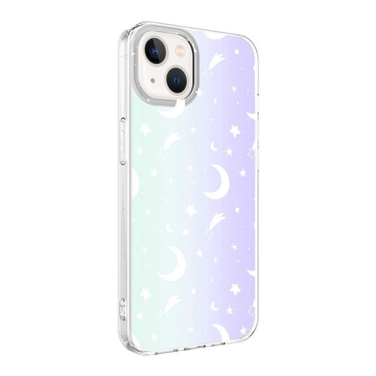 Apple iPhone 13 Kılıf Zore M-Blue Desenli Kapak