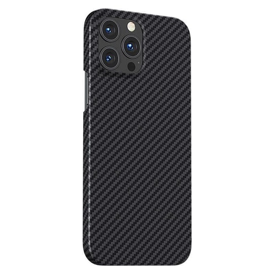 Apple iPhone 13 Pro Kılıf M-safe Özellikli Karbon Fiber Benks Essential Kevlar Kapak