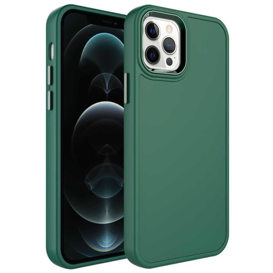 Apple iPhone 13 Pro Kılıf Metal Çerçeve ve Buton Tasarımlı Sert Zore Botox Kapak