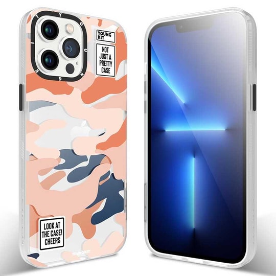Apple iPhone 13 Pro Kılıf YoungKit Kamuflaj Serisi Kapak
