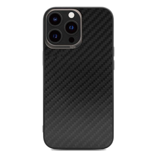 Apple iPhone 13 Pro Max Kılıf Kajsa Carbon Fiber Collection Arka Kapak