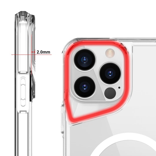 Apple iPhone 13 Pro Max Kılıf Zore M-safe Şarj Özellikli T-Max M-safe Kapak