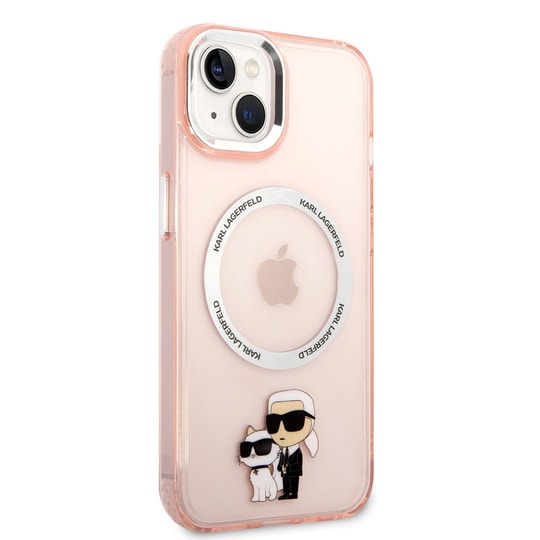 Apple iPhone 14 Kılıf Karl Lagerfeld M-safe Şarj Özellikli K&C Dizayn Kapak