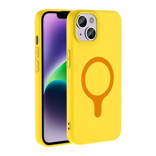 Apple iPhone 14 Kılıf M-Safe Şarj Özellikli Zore Aris Silikon Kapak