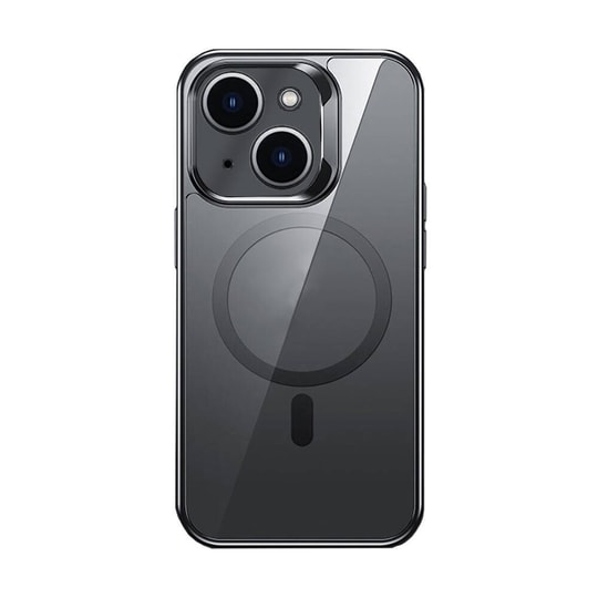 Apple iPhone 14 Kılıf M-safe Şarj Özellikli Cam Yüzey Benks Electroplated Kapak