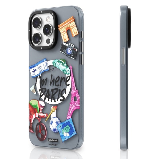 Apple iPhone 14 Pro Kılıf M-safe Şarj Özellikli Youngkit in Paris Serisi Kapak
