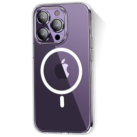 Apple iPhone 14 Pro Kılıf M-safe Şarj Özellikli Transparan Sert PC Wlons Pita Kapak