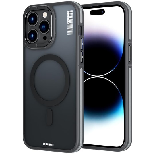 Apple iPhone 14 Pro Kılıf M-safe Şarj Özellikli Youngkit Rock Sand Serisi Kapak