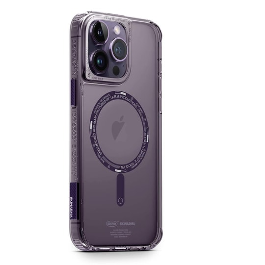 Apple iPhone 14 Pro Kılıf SkinArma Şeffaf Airbag Tasarımlı M-safe Şarj Özellikli Saido Kapak