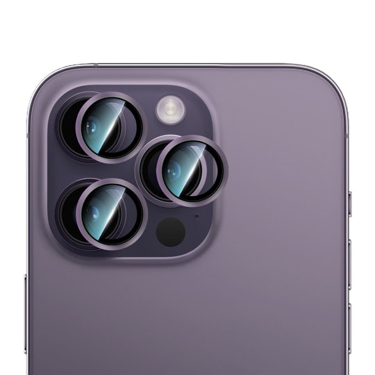 Apple iPhone 14 Pro Max CaseWorld Alloy Serisi Oleofobik Anti Reflective Kamera Lens Koruyucu