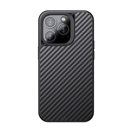 Apple iPhone 14 Pro Max Kılıf Aramid Karbon Fiber M-safe Özellikli Wlons Radison Kapak