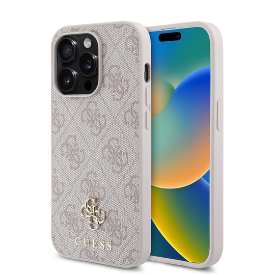 Apple iPhone 14 Pro Max Kılıf Guess Orjinal Lisanslı M-safe Şarj Özellikli Small 4G Classic Kapak