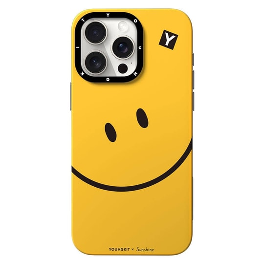 Apple iPhone 14 Pro Max Kılıf M-safe Şarj Özellikli Sunshine Tasarımlı Youngkit Daily Happy Serisi Kapak