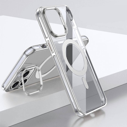Apple iPhone 14 Pro Max Kılıf M-safe Şarj Özellikli Wlons Standlı Efsane Kapak