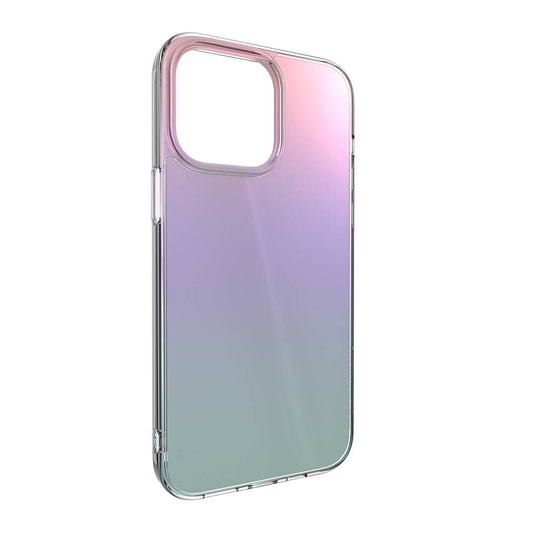 Apple iPhone 14 Pro Max Renk Geçişli Kenarları Şeffaf Tasarımlı Switcheasy Crush Plus Kapak