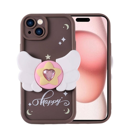 Apple iPhone 15 Kılıf Kamera Korumalı Figür Tasarımlı Zore Kapya Kapak