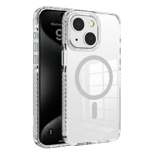Apple iPhone 15 Kılıf M-safe Şarj Özellikli Airbagli Takılabilir Askı Aparatlı Zore Nana Kapak