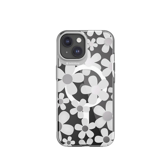 Apple iPhone 15 Kılıf M-safe Şarj Özellikli Çift IMD Baskılı Lisanslı Switcheasy Artist-M Fleur Kapak