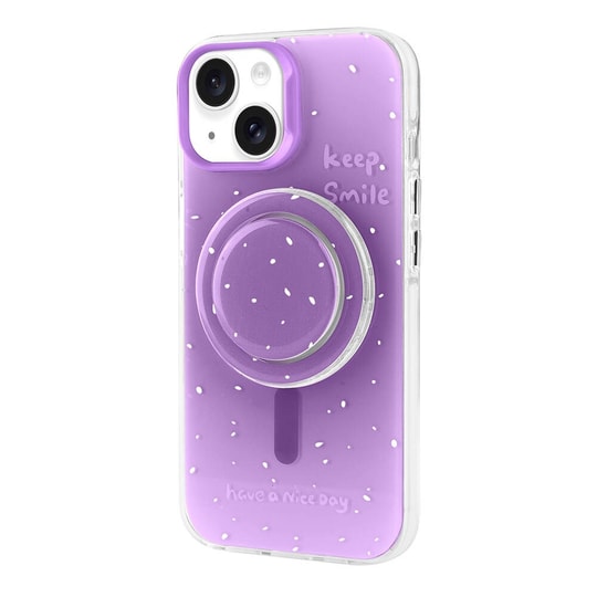 Apple iPhone 15 Kılıf M-safe Şarj Özellikli Tak-Çıkar Pop Soketli Zore Tiktok Kapak