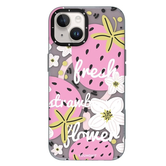 Apple iPhone 15 Kılıf M-safe Şarj Özellikli Yaz Meyvesi Desenli Youngkit Fruity Flavour Serisi Kapak