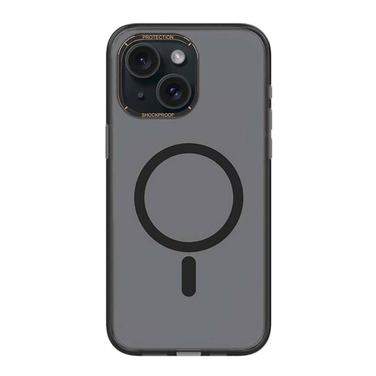 Apple iPhone 15 Plus Kılıf M-safe Şarj Özellikli Cam Arka Yüzey Recci Michelin Serisi Kapak