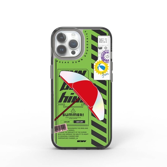 Apple iPhone 15 Pro Kılıf Çift Katman Desenli Wiwu Summer Serisi Kapak