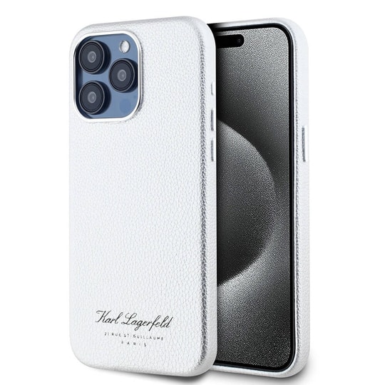 Apple iPhone 15 Pro Kılıf Karl Lagerfeld Orjinal Lisanslı KL Yazılı Hotel Kapak