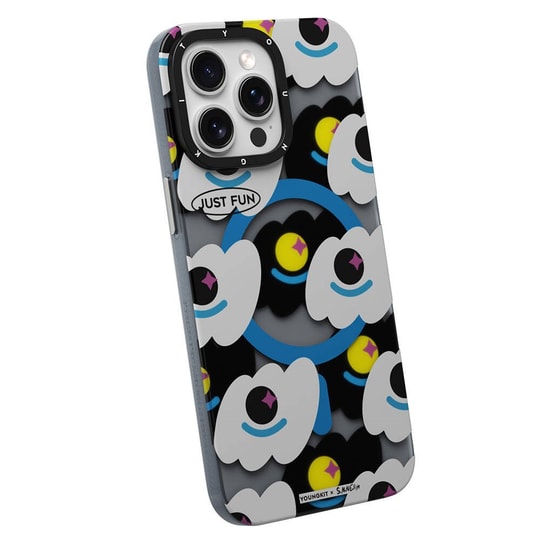 Apple iPhone 15 Pro Kılıf M-safe Şarj Özellikli Youngkit Happy View Serisi Kapak